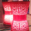 “中国红-八斗之财”陶瓷保健盐灯